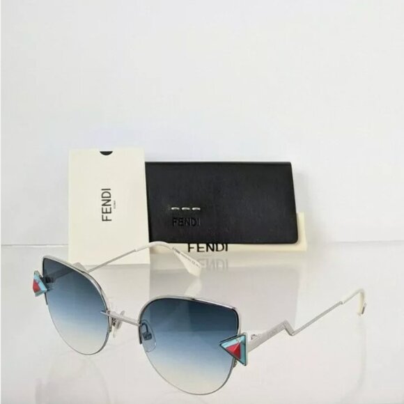 Fendi Authentic Silver 52mm Frame Sunglasses